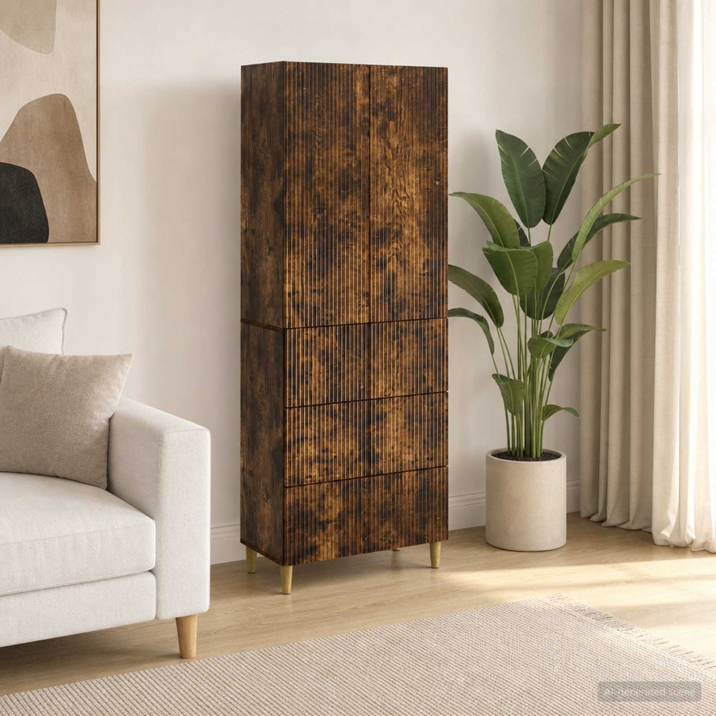 vidaXL Cabinet Set 2 pcs Engineered Wood