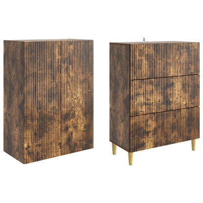 vidaXL Cabinet Set 2 pcs 66 x 34.5 x 90 cm Engineered Wood