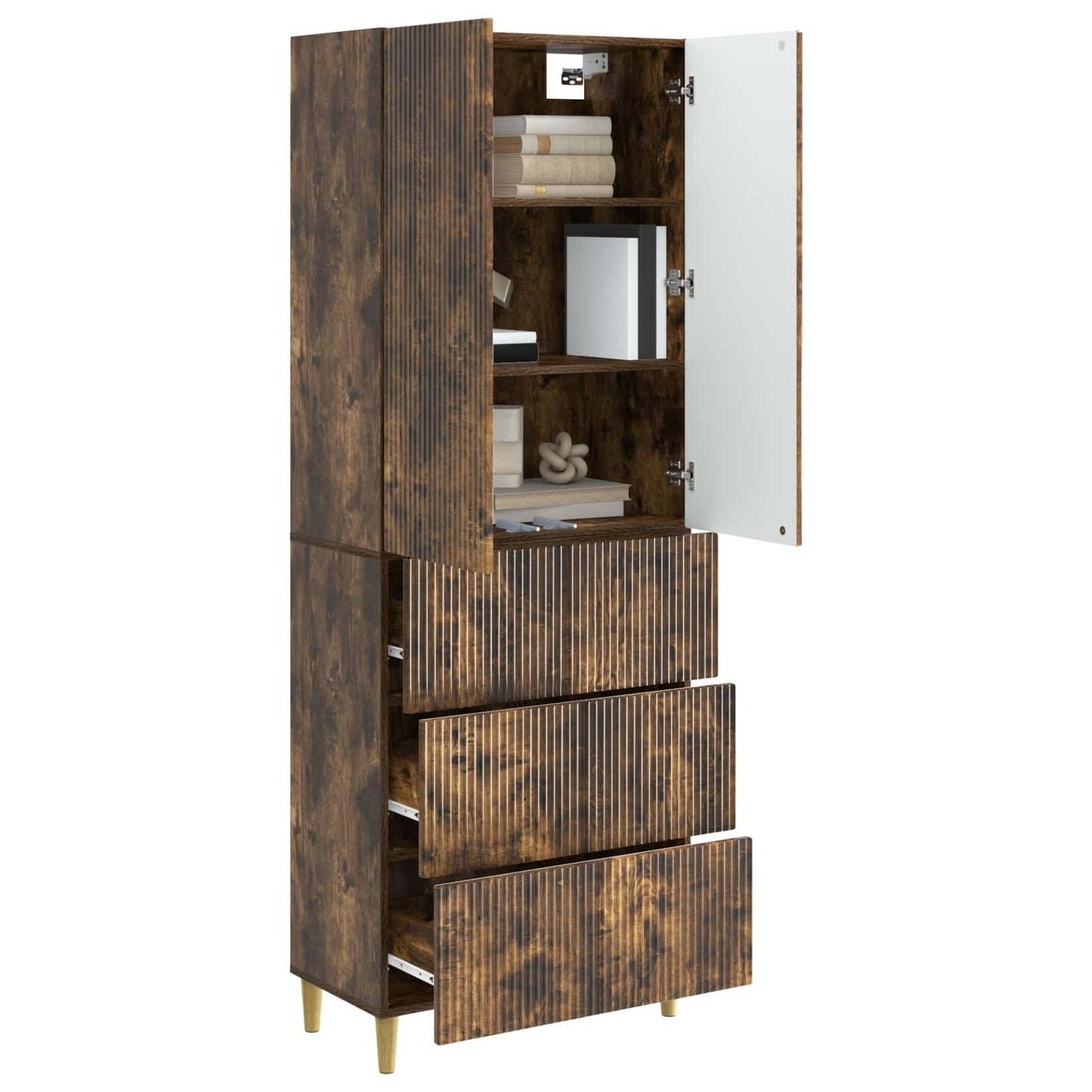 vidaXL Cabinet Set 2 pcs 66 x 34.5 x 90 cm Engineered Wood