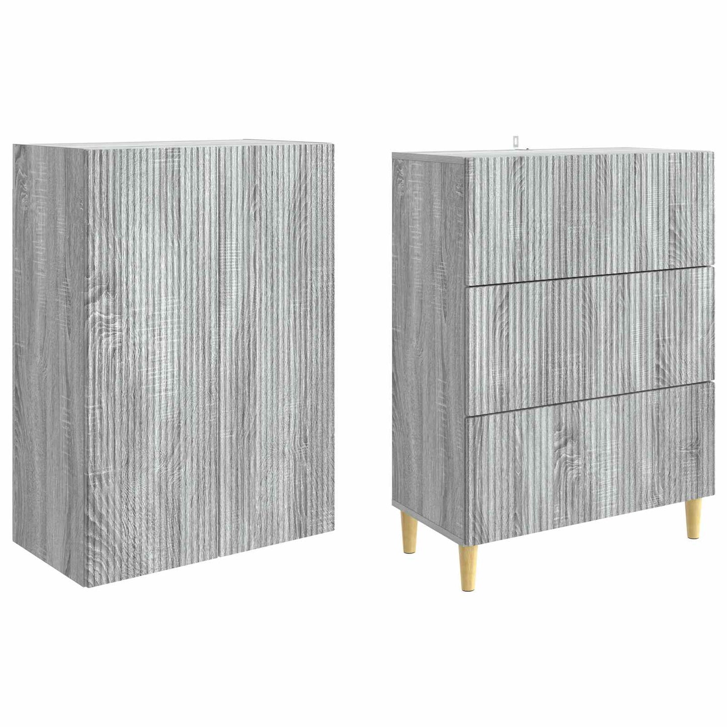 vidaXL Cabinet Set 2 pcs Engineered Wood