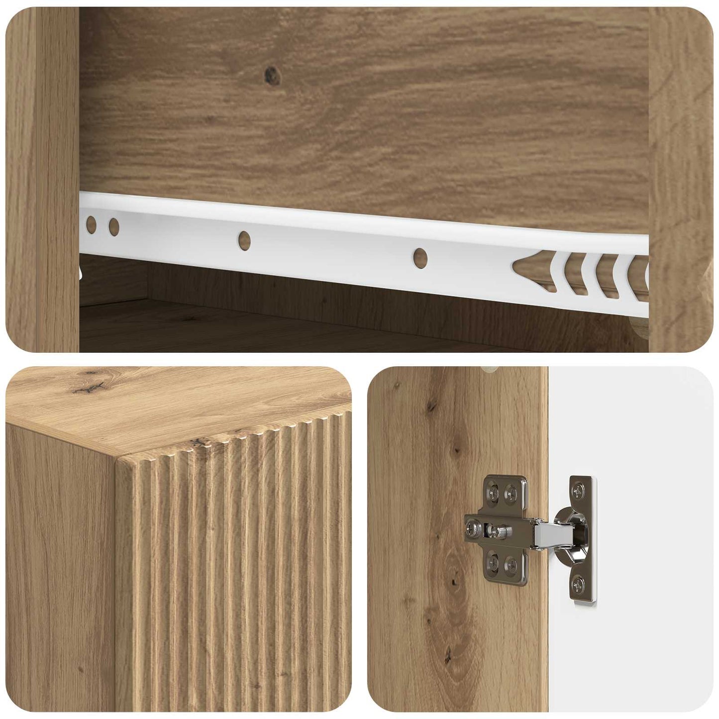 vidaXL Cabinet Set 2 pcs Engineered Wood