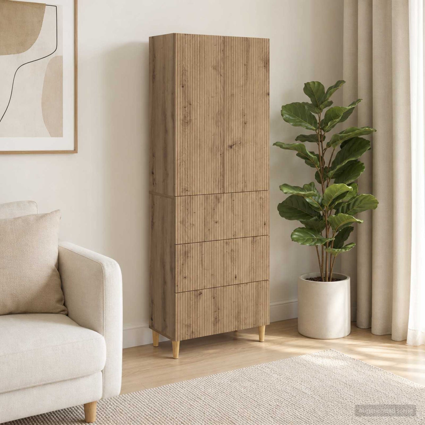 vidaXL Cabinet Set 2 pcs Engineered Wood