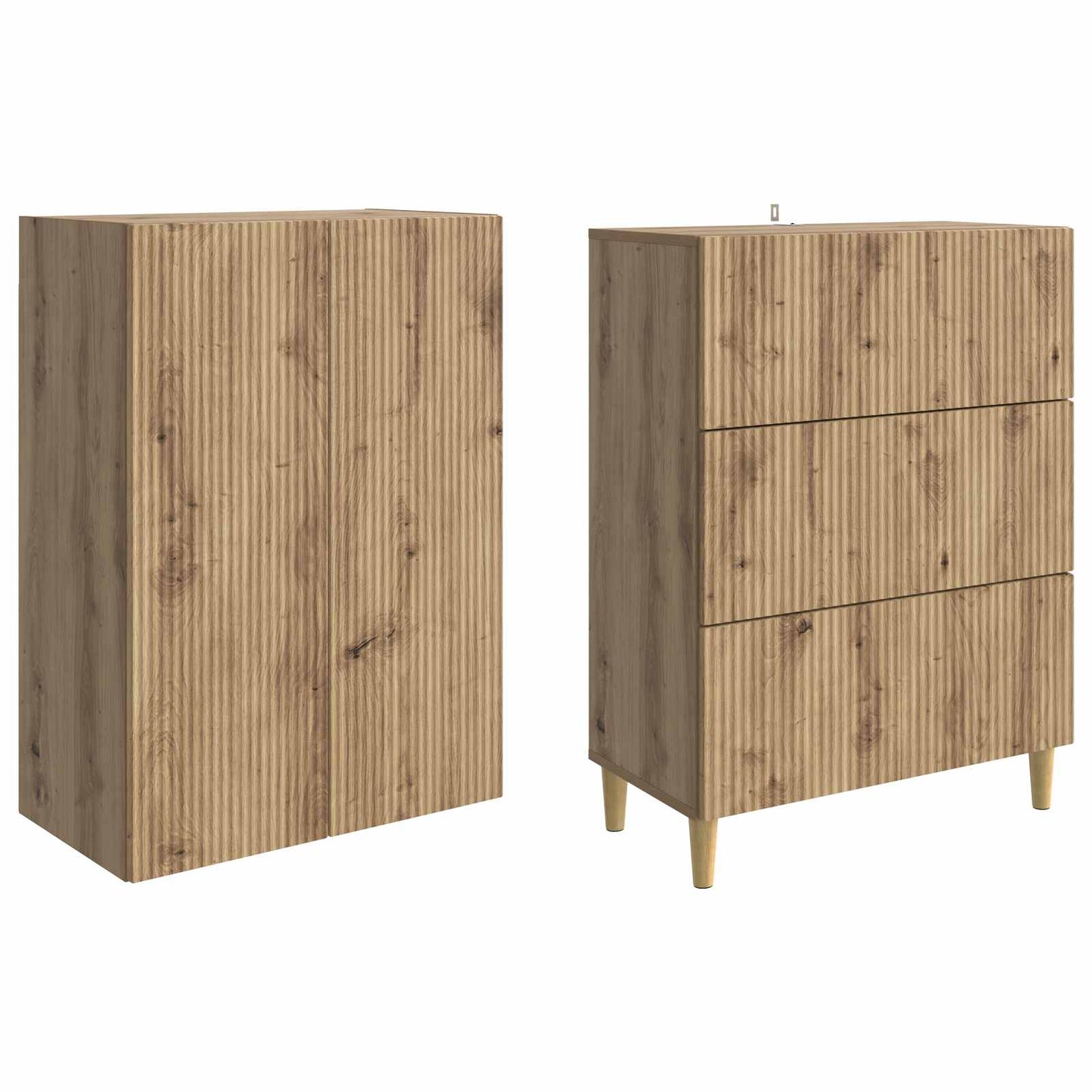 vidaXL Cabinet Set 2 pcs Engineered Wood