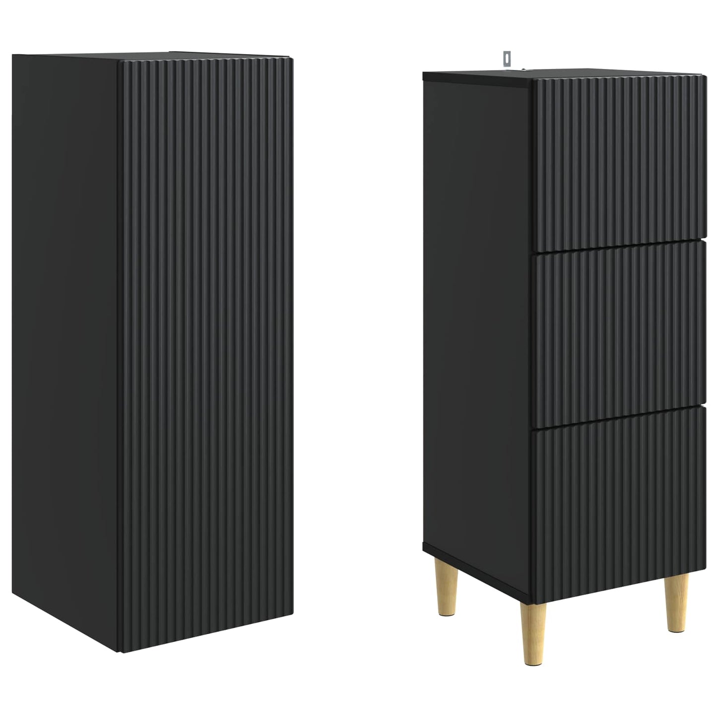 vidaXL Cabinet Set 2 pcs 33 x 34.5 x 90 cm Engineered Wood