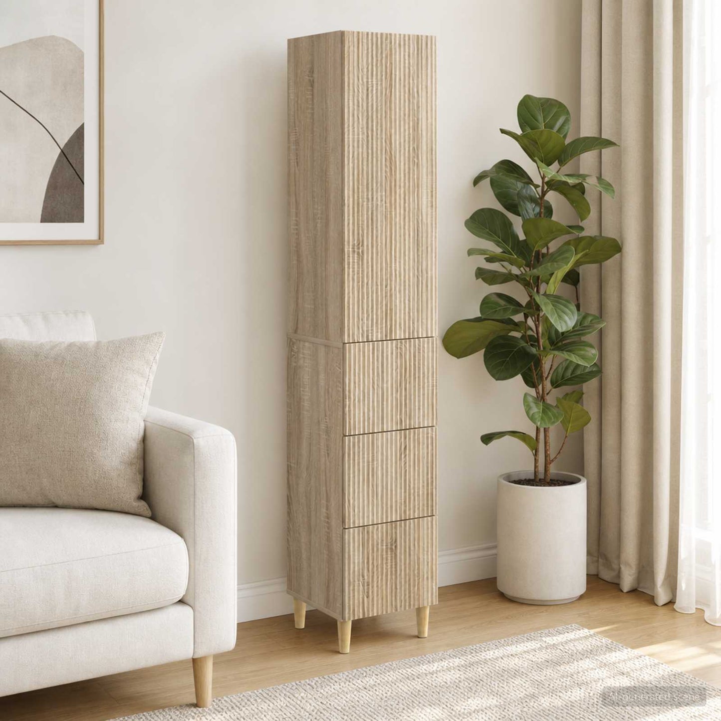vidaXL Cabinet Set 2 pcs Engineered Wood