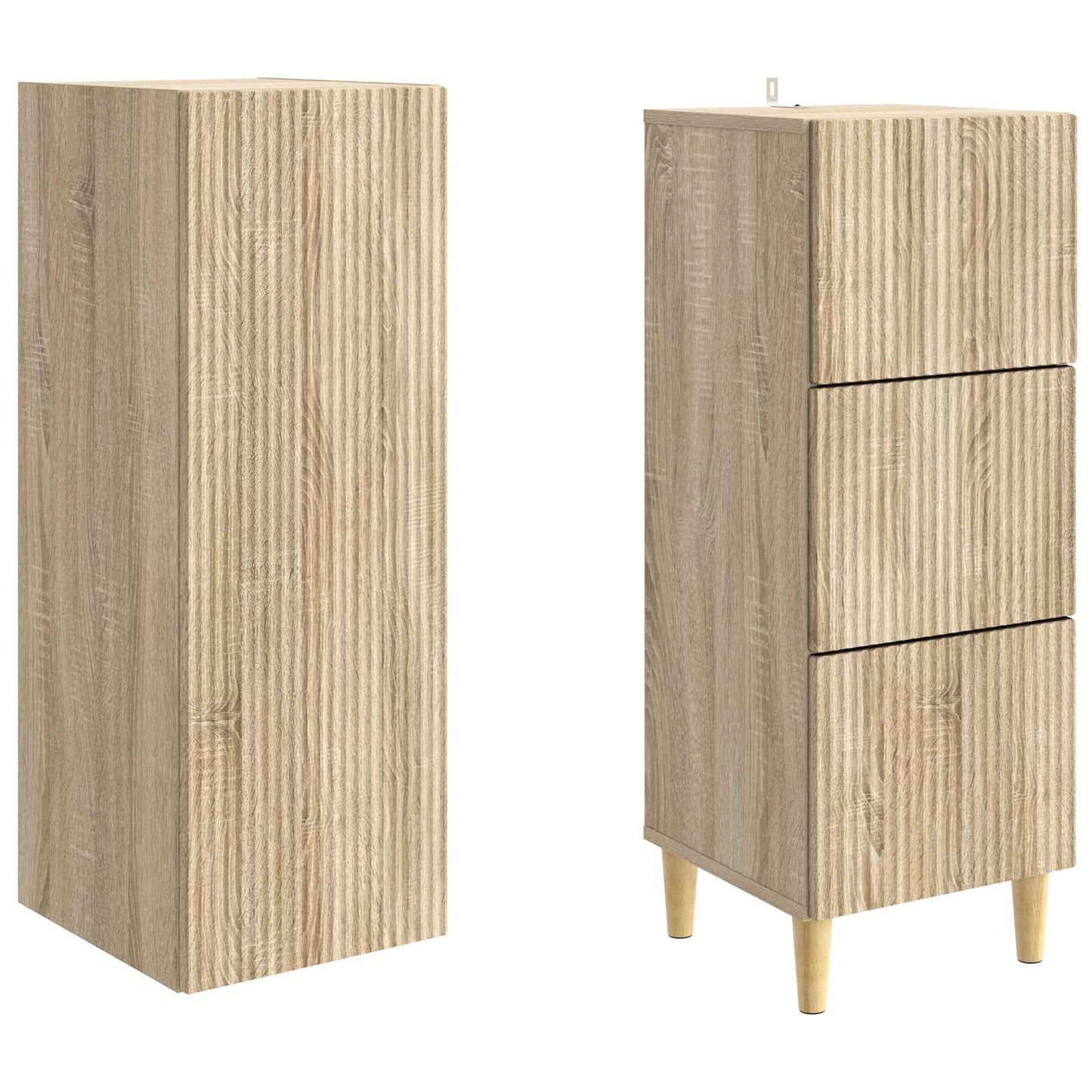 vidaXL Cabinet Set 2 pcs Engineered Wood