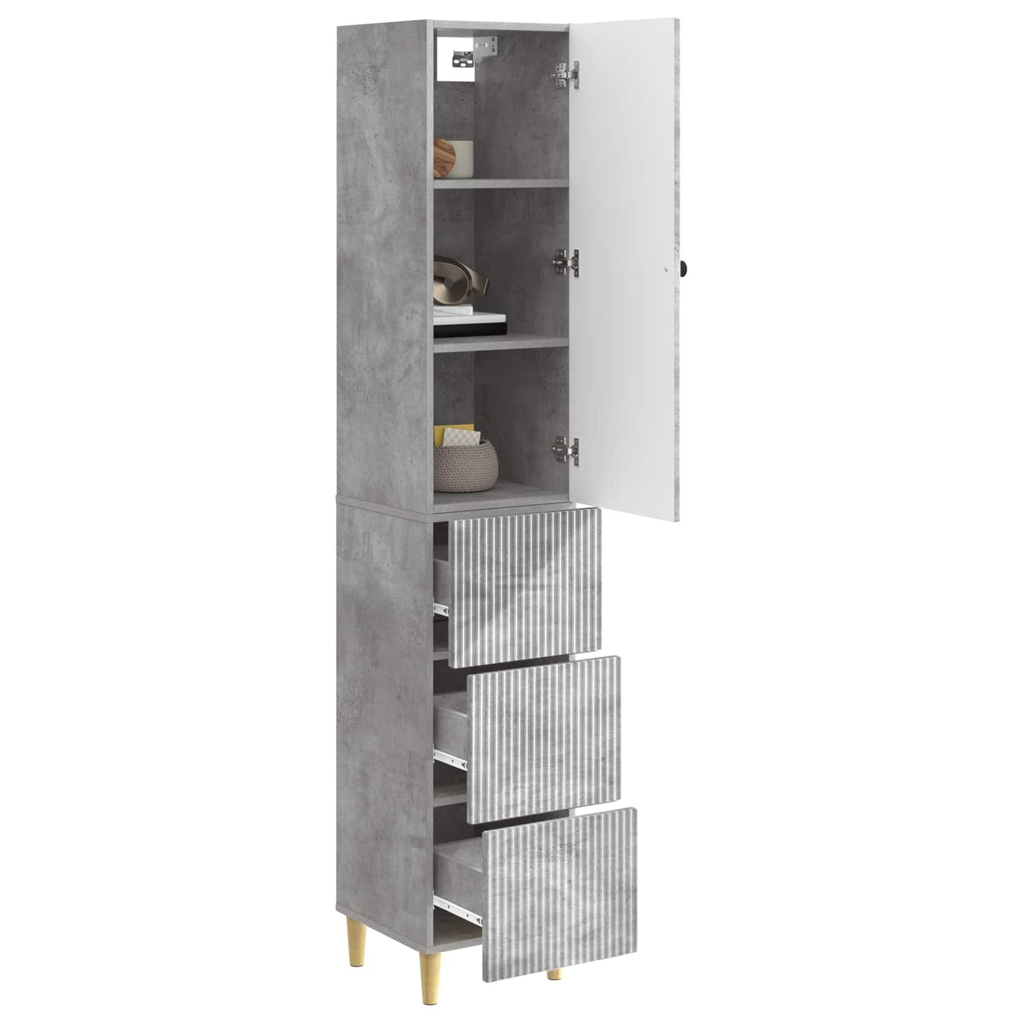 vidaXL Cabinet Set 2 pcs 33 x 34.5 x 90 cm Engineered Wood