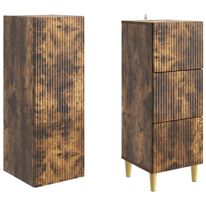 vidaXL Cabinet Set 2 pcs 33 x 34.5 x 90 cm Engineered Wood