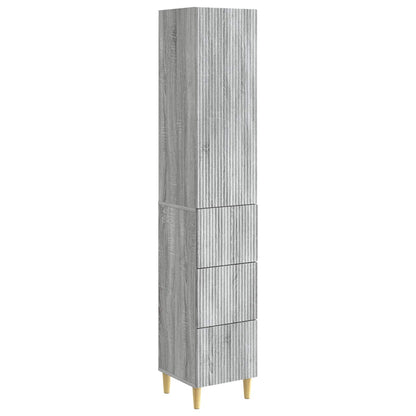 vidaXL Cabinet Set 2 pcs Grey Sonoma Engineered Wood