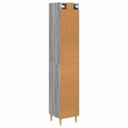 vidaXL Cabinet Set 2 pcs Grey Sonoma Engineered Wood
