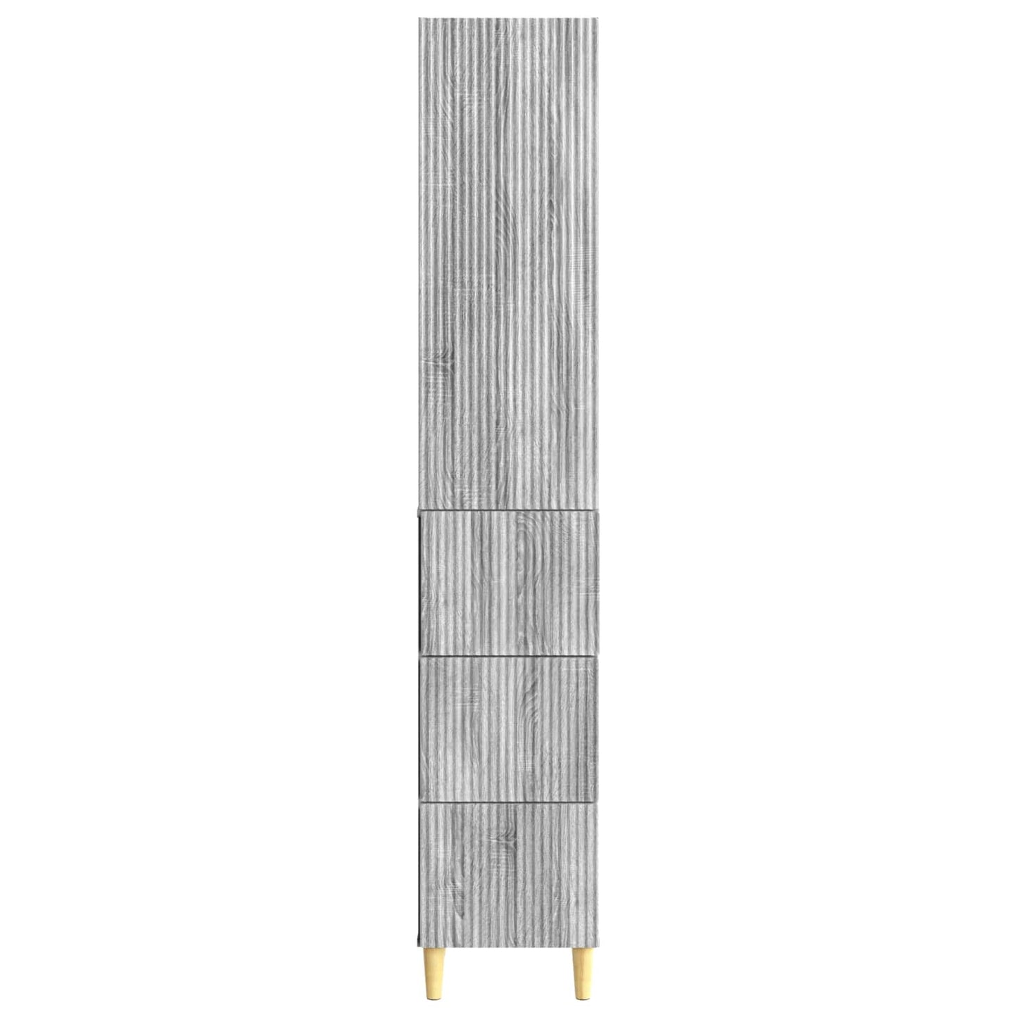 vidaXL Cabinet Set 2 pcs Grey Sonoma Engineered Wood