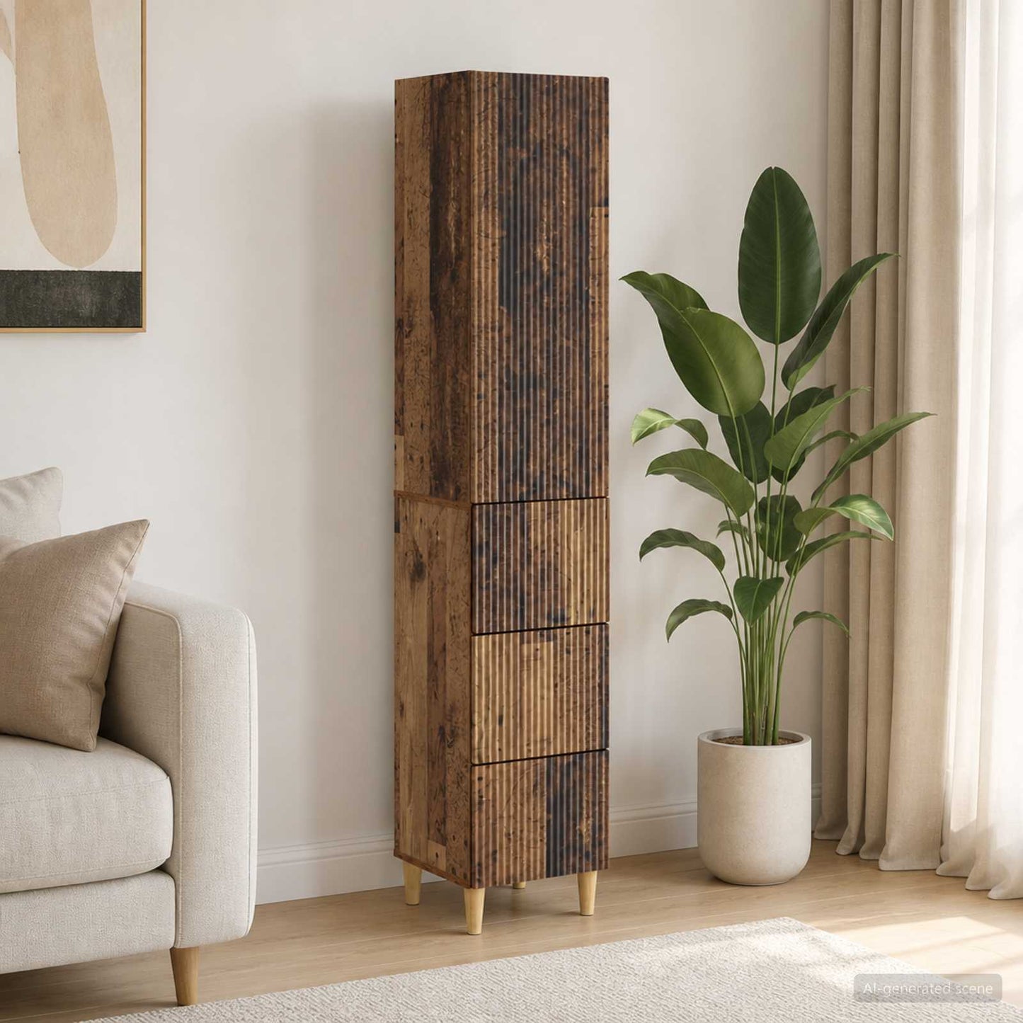 vidaXL Cabinet Set 2 pcs Engineered Wood