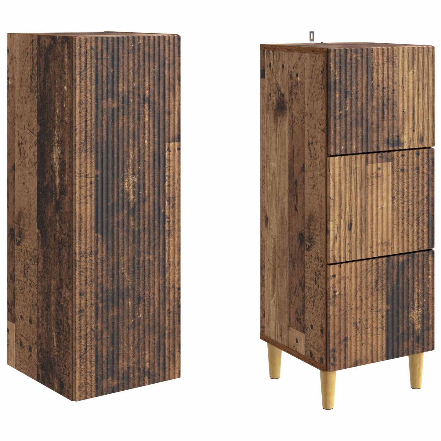 vidaXL Cabinet Set 2 pcs Engineered Wood