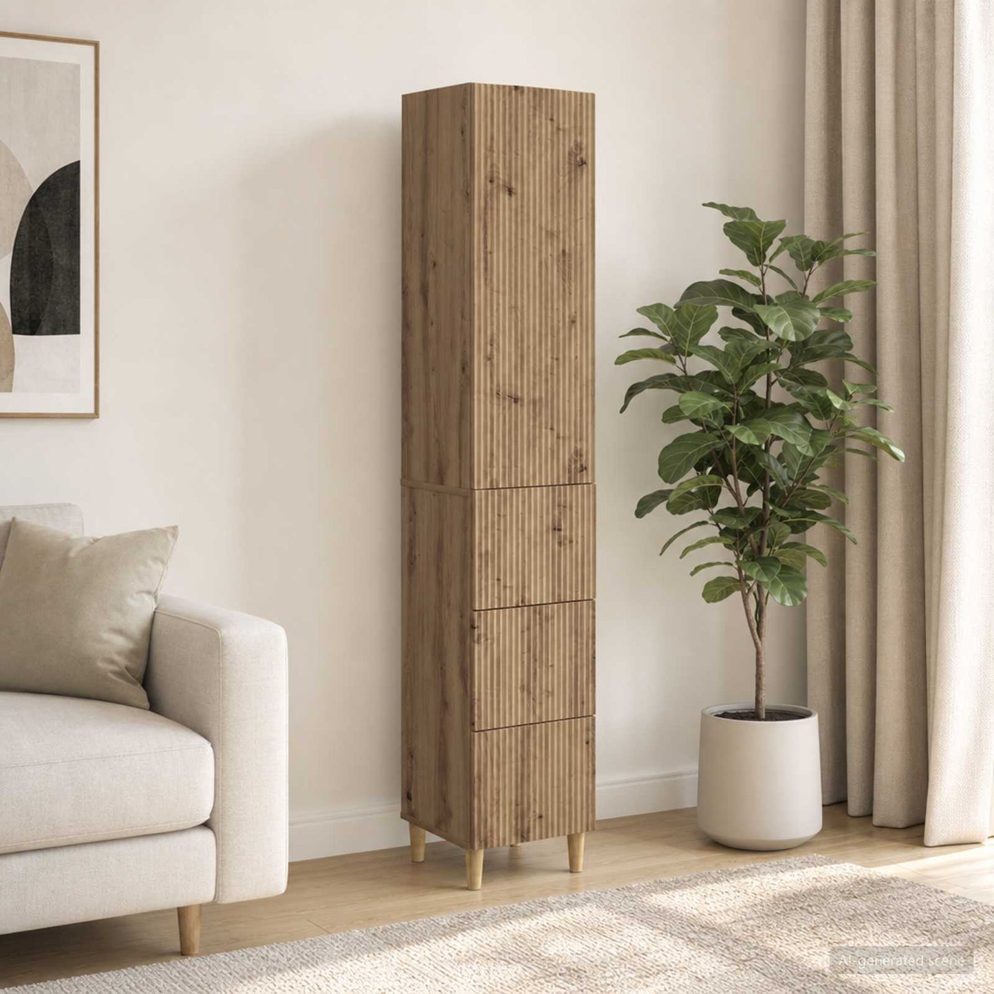 vidaXL Cabinet Set 2 pcs Engineered Wood