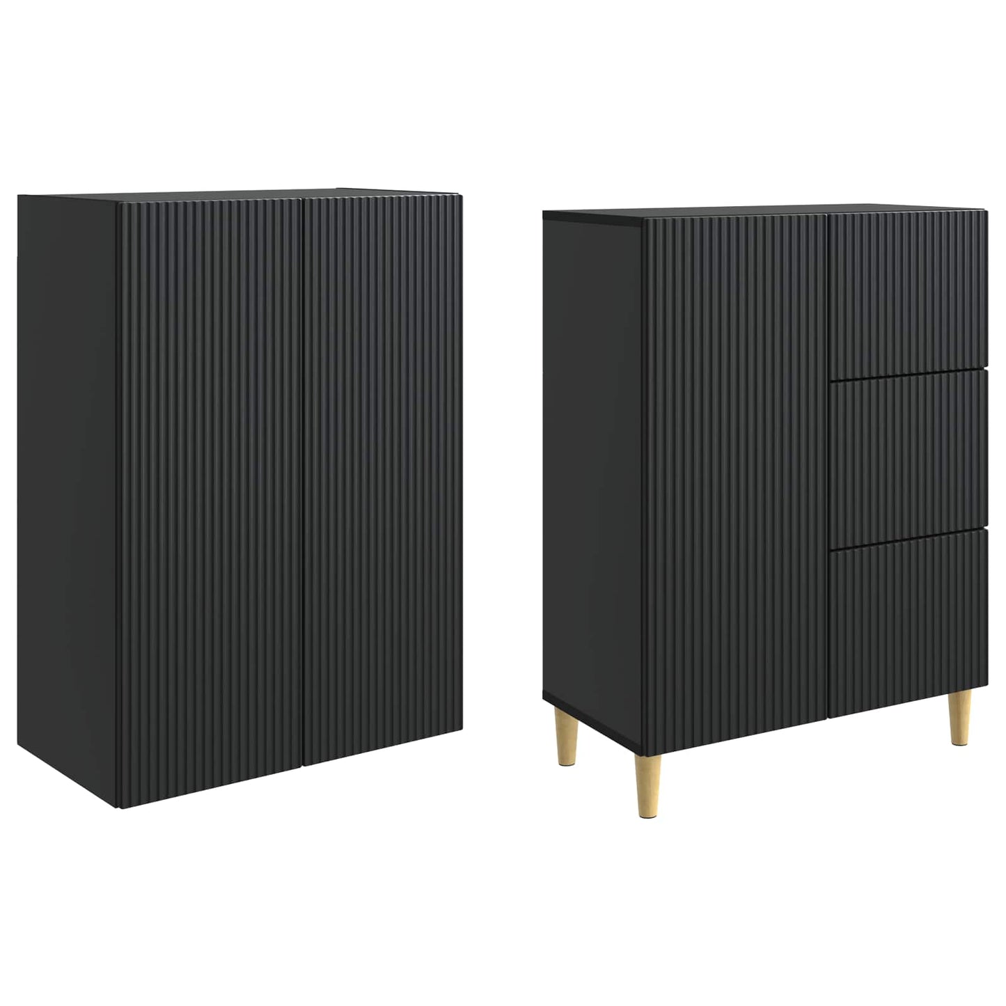 vidaXL Cabinet Set 2 pcs 66 x 34.5 x 90 cm Engineered Wood