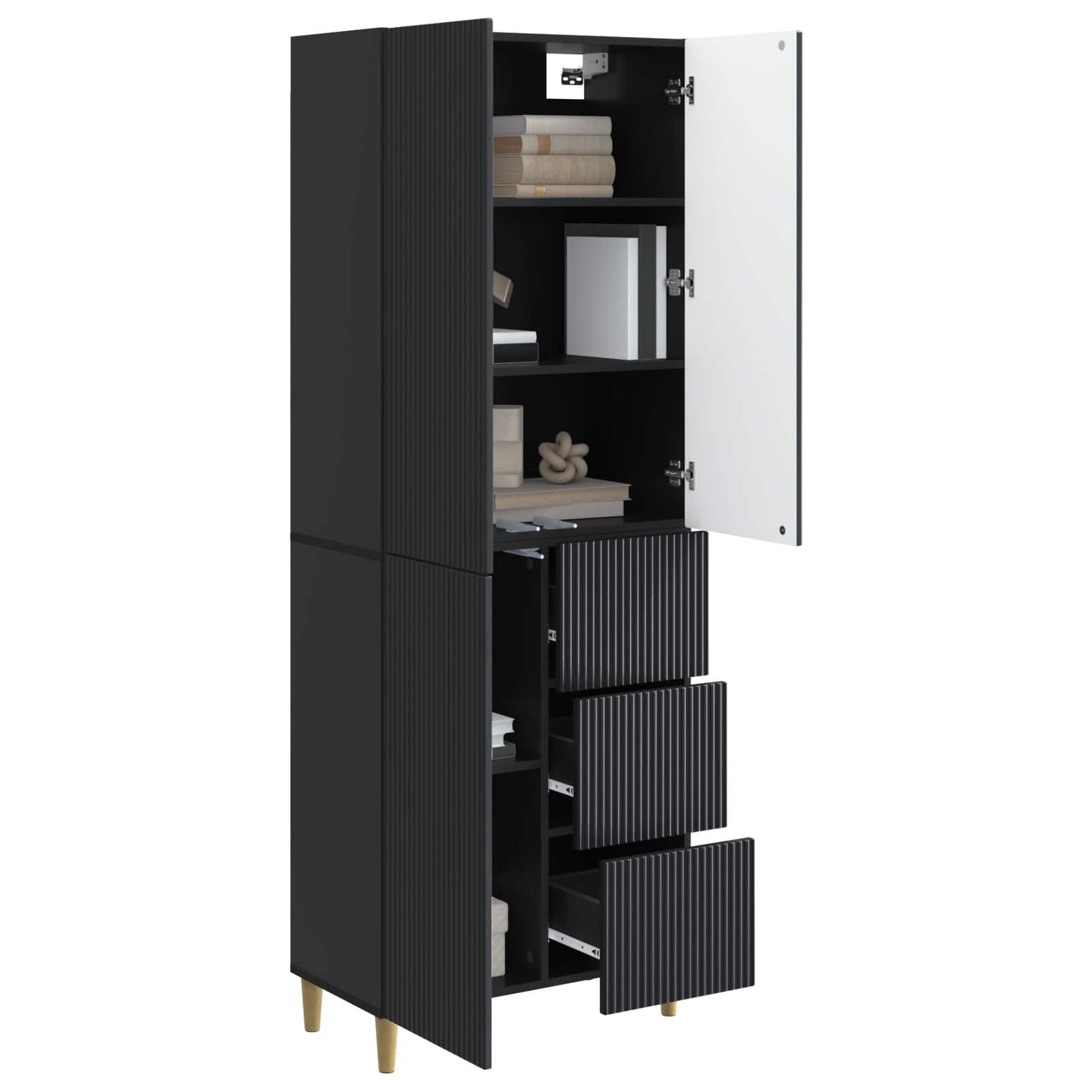vidaXL Cabinet Set 2 pcs 66 x 34.5 x 90 cm Engineered Wood