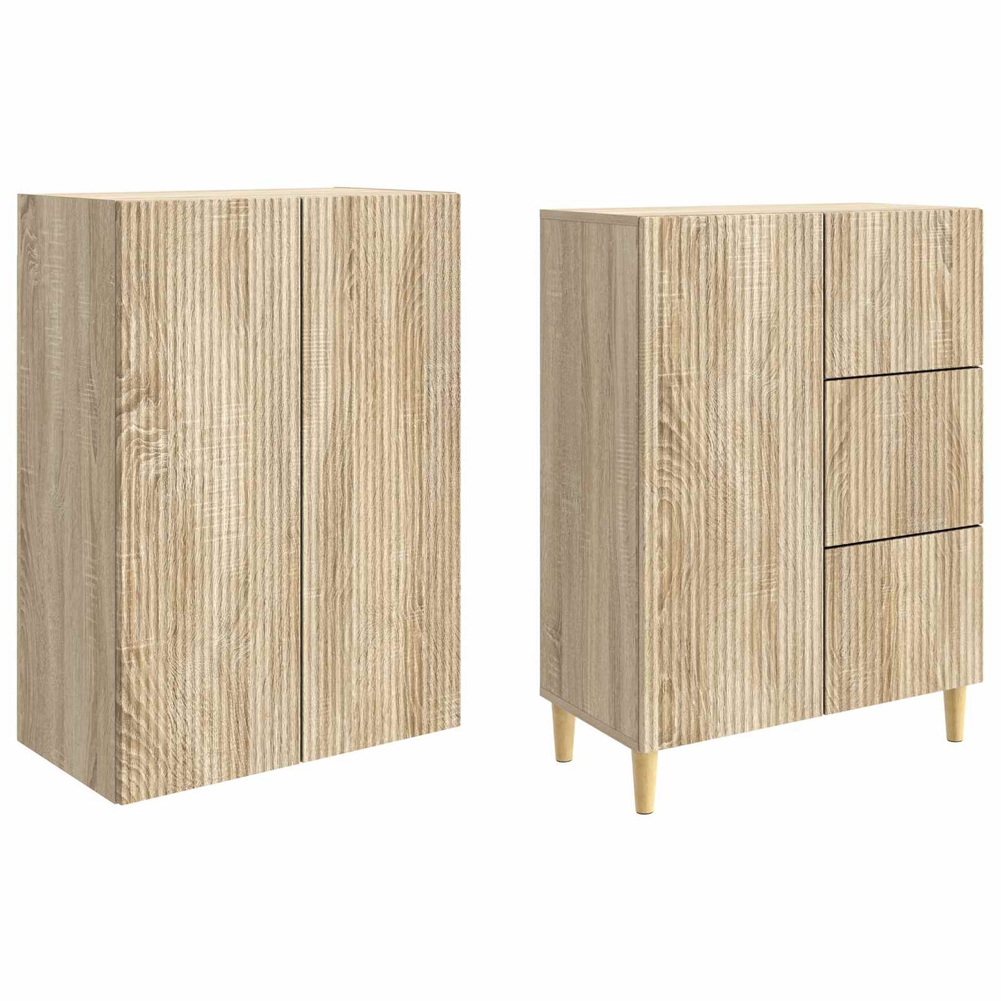 vidaXL Cabinet Set 2 pcs Engineered Wood