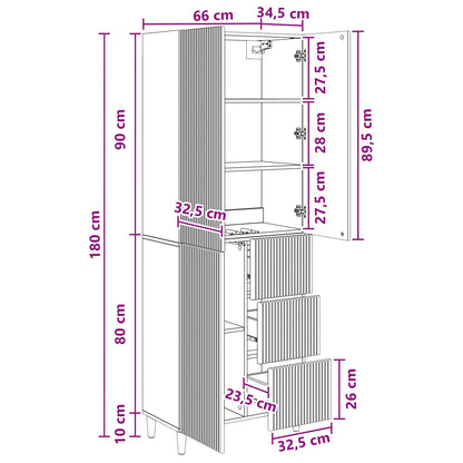 vidaXL Cabinet Set 2 pcs Engineered Wood