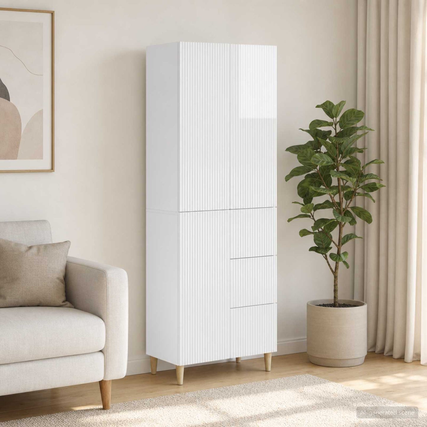 vidaXL Cabinet Set 2 pcs Engineered Wood