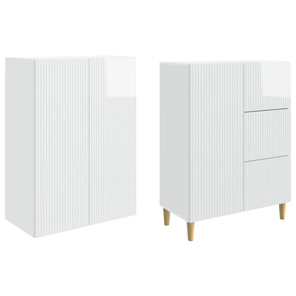 vidaXL Cabinet Set 2 pcs 66 x 34.5 x 90 cm Engineered Wood