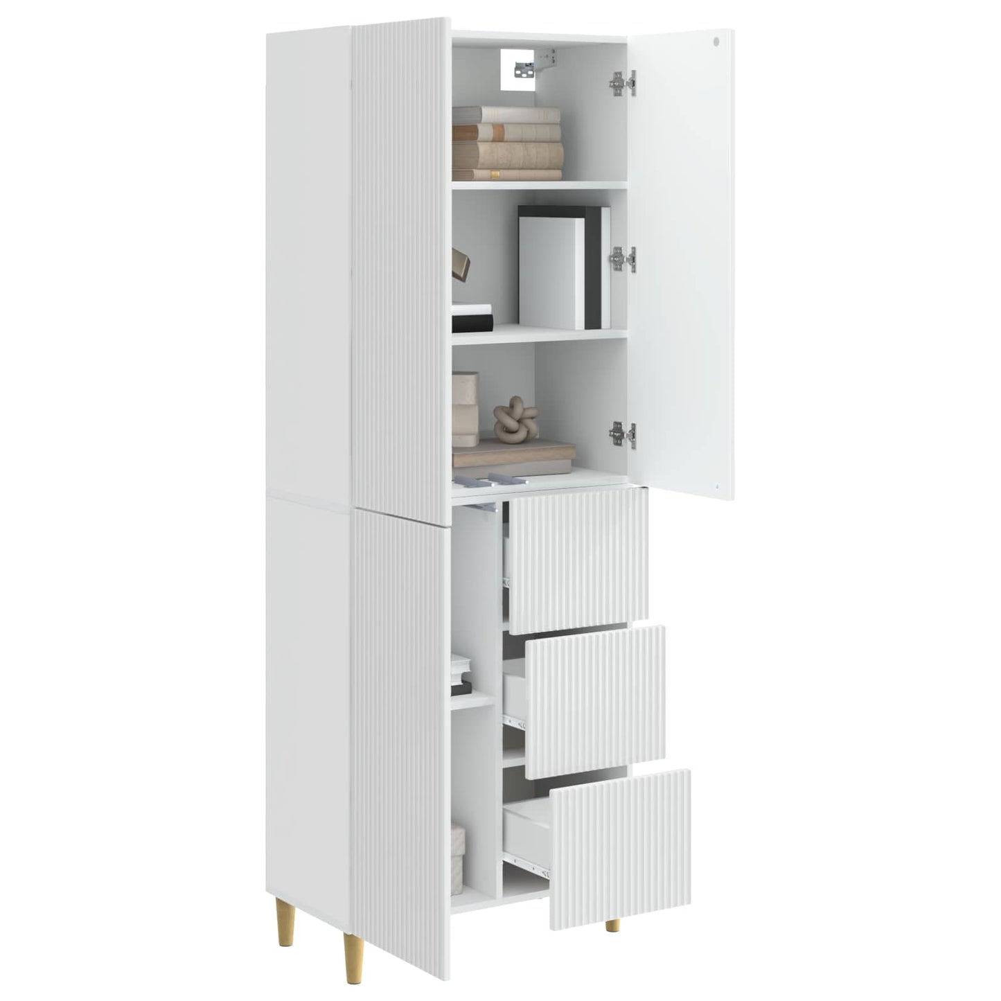 vidaXL Cabinet Set 2 pcs 66 x 34.5 x 90 cm Engineered Wood