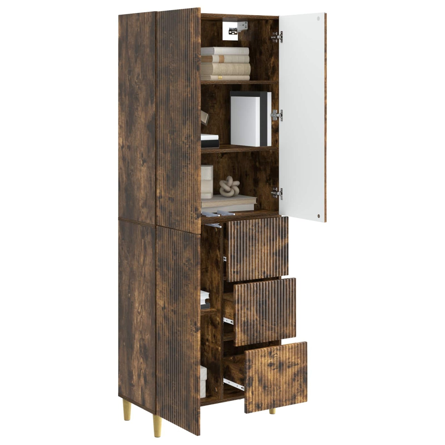 vidaXL Cabinet Set 2 pcs Engineered Wood