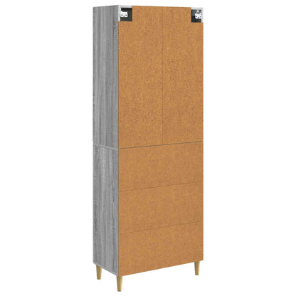 vidaXL Cabinet Set 2 pcs Grey Sonoma Engineered Wood