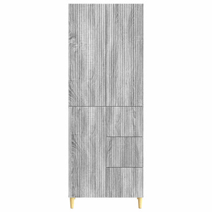vidaXL Cabinet Set 2 pcs Grey Sonoma Engineered Wood