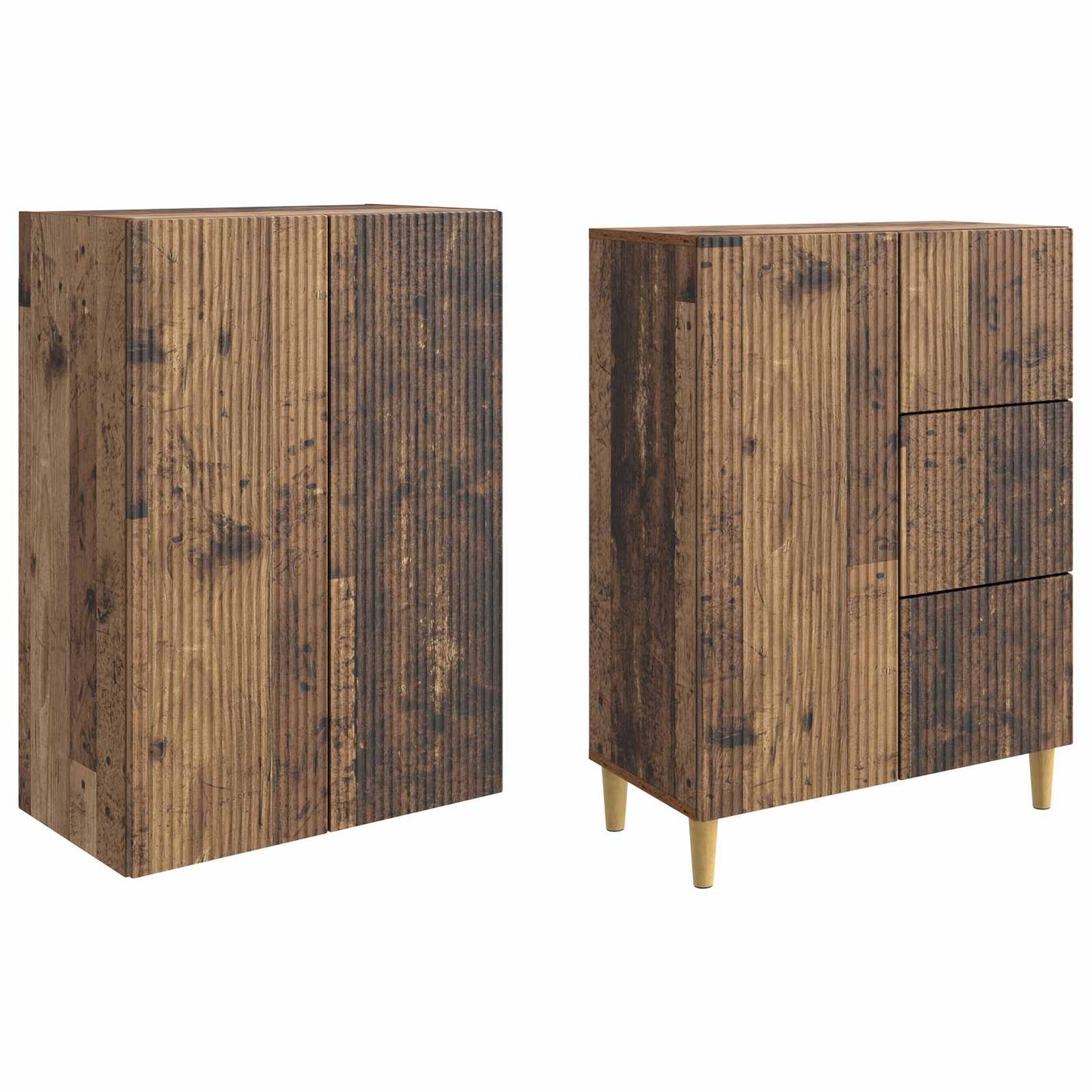 vidaXL Cabinet Set 2 pcs 66 x 34.5 x 90 cm Engineered Wood