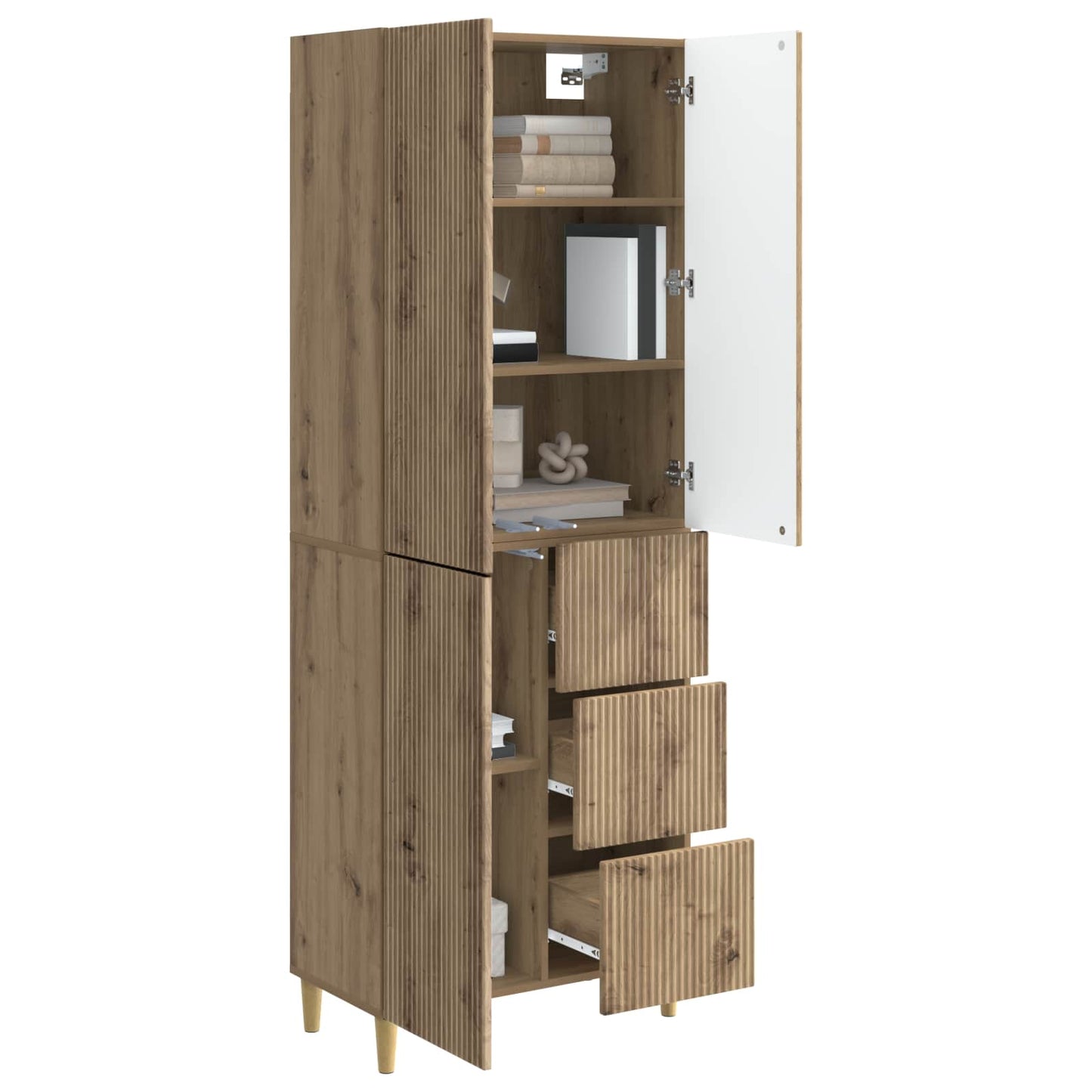 vidaXL Cabinet Set 2 pcs Engineered Wood