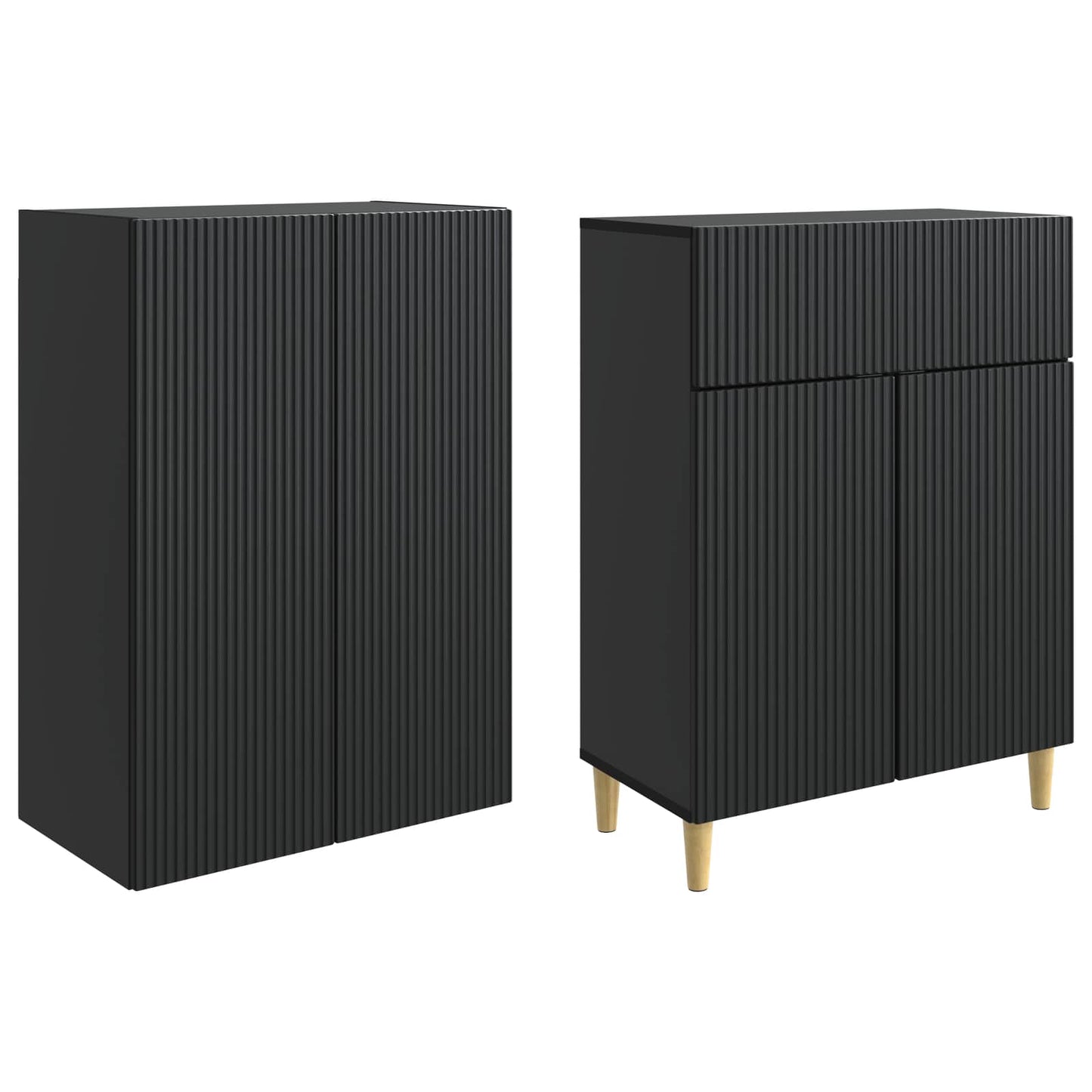 vidaXL Cabinet Set 2 pcs 66 x 34.5 x 90 cm Engineered Wood