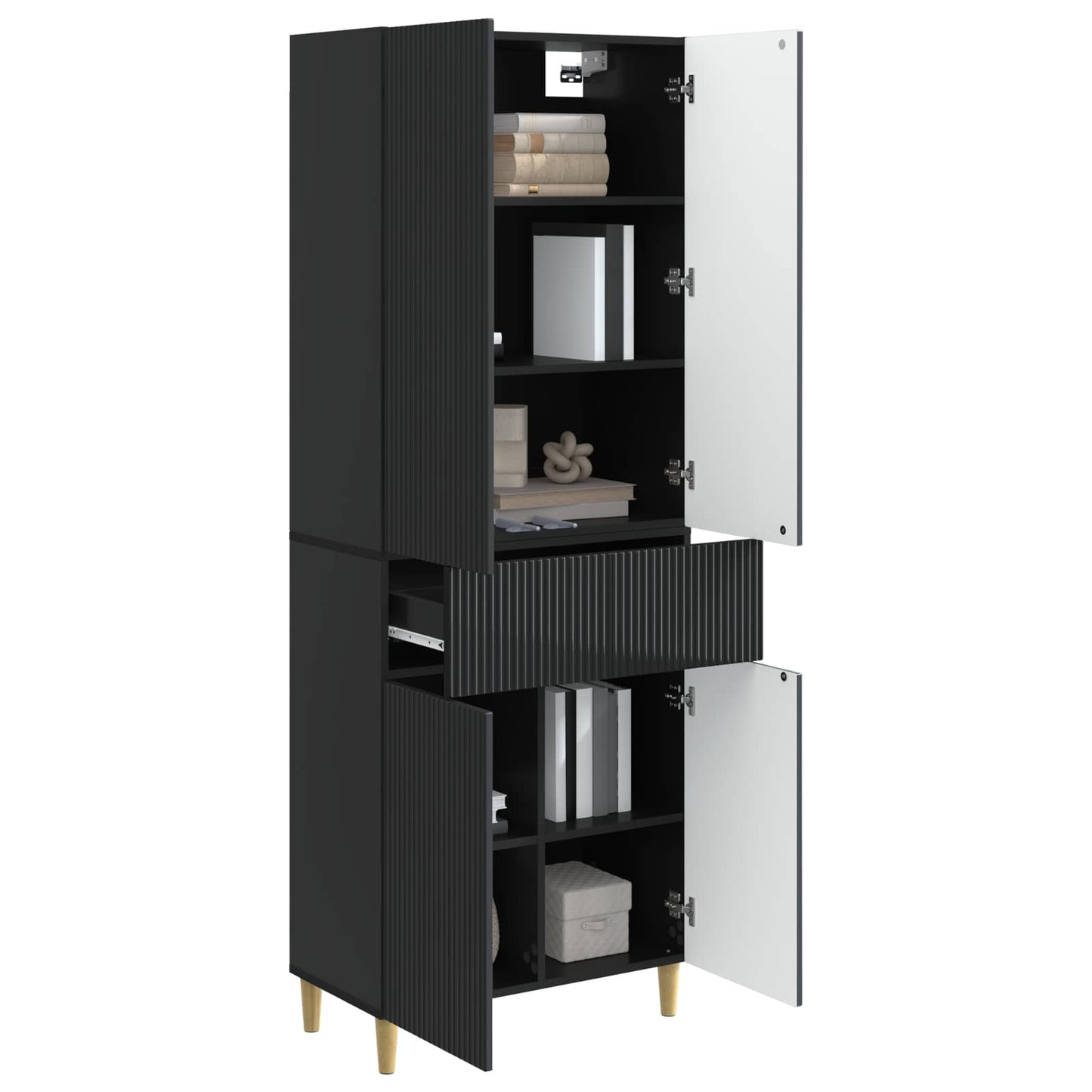 vidaXL Cabinet Set 2 pcs 66 x 34.5 x 90 cm Engineered Wood