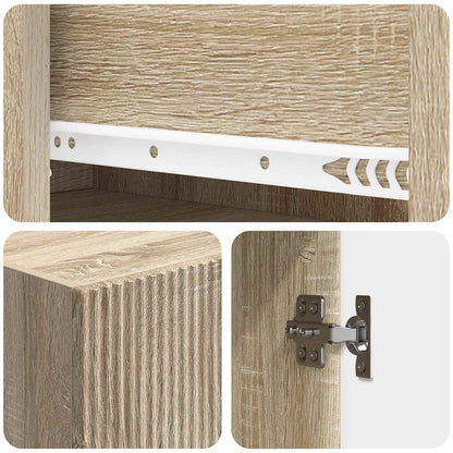 vidaXL Cabinet Set 2 pcs Engineered Wood