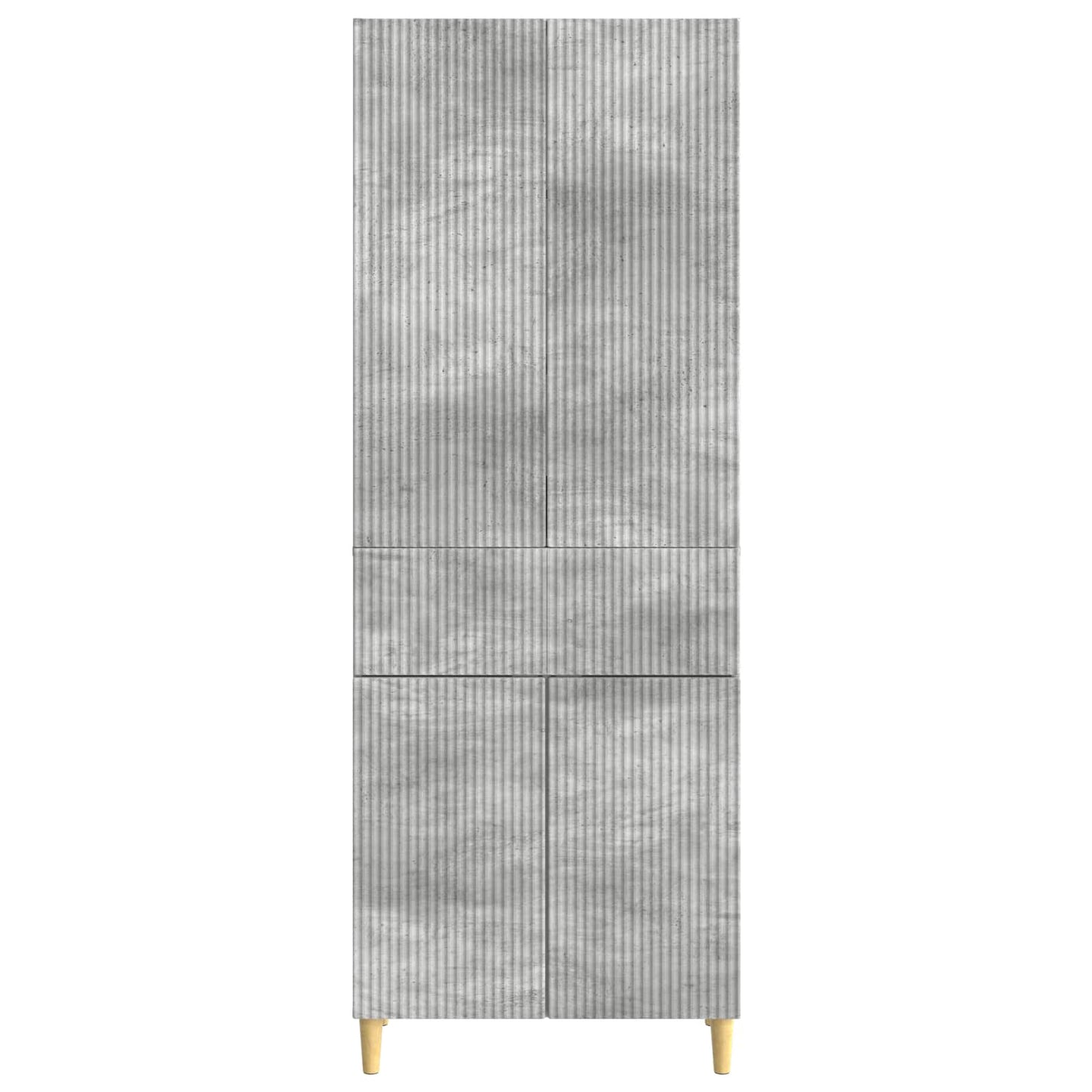 vidaXL Cabinet Set 2 pcs Concrete Grey Engineered Wood