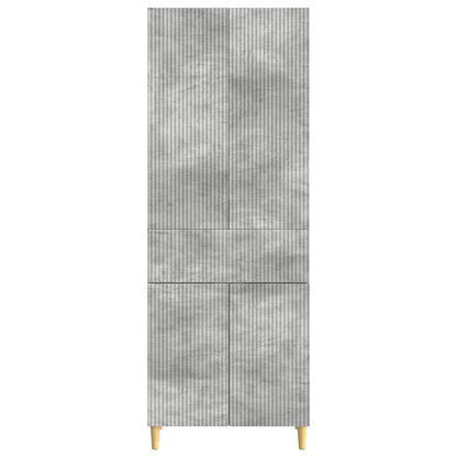 vidaXL Cabinet Set 2 pcs Concrete Grey Engineered Wood