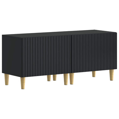 vidaXL 5 Piece LED TV Cabinet ARNHEM Black Engineered Wood