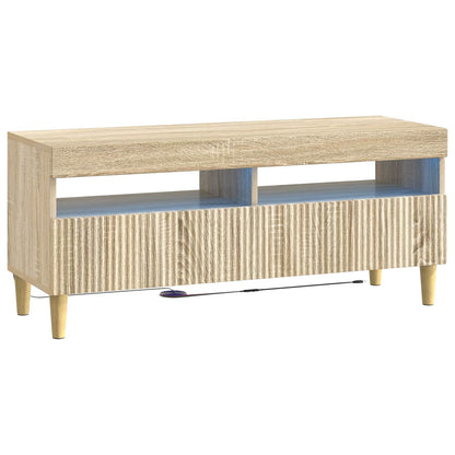 vidaXL 5 Piece LED TV Cabinet Sonoma Oak Engineered Wood