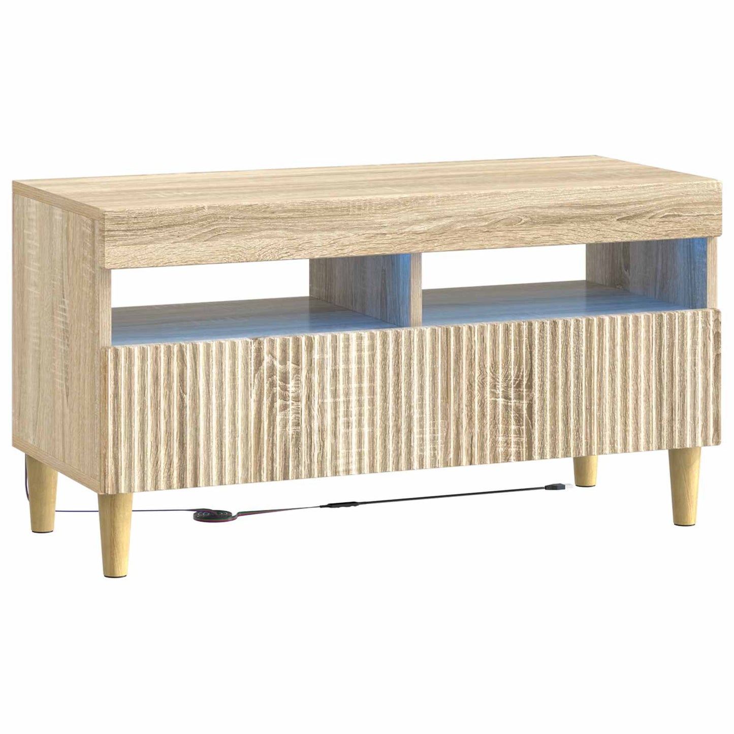 vidaXL 5 Piece LED TV Cabinet Sonoma Oak Engineered Wood