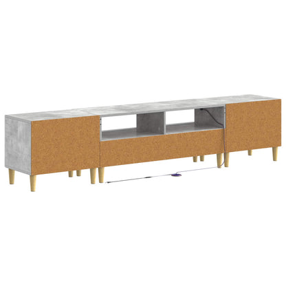 vidaXL 5 Piece LED TV Cabinet Concrete Grey Engineered Wood
