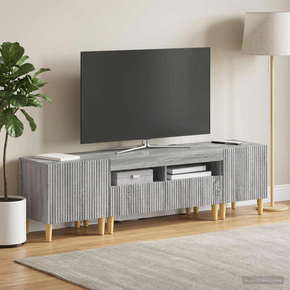 vidaXL 3 Piece LED TV Cabinet ARNHEM 3 pcs Grey Sonoma Engineered Wood