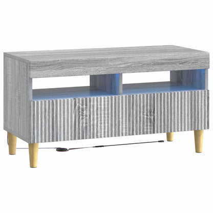 vidaXL 5 Piece LED TV Cabinet Grey Sonoma Engineered Wood
