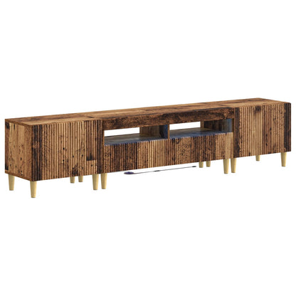 vidaXL 5 Piece LED TV Cabinet Old Wood Engineered Wood