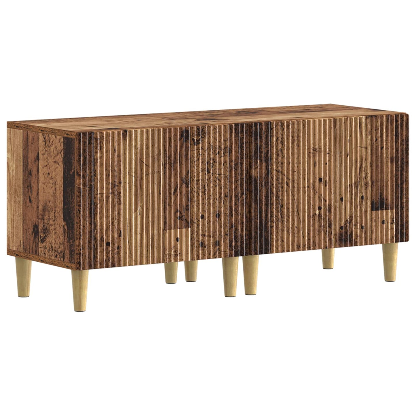vidaXL 5 Piece LED TV Cabinet Old Wood Engineered Wood