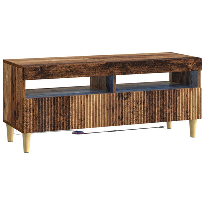 vidaXL 5 Piece LED TV Cabinet Old Wood Engineered Wood