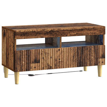 vidaXL 5 Piece LED TV Cabinet Old Wood Engineered Wood