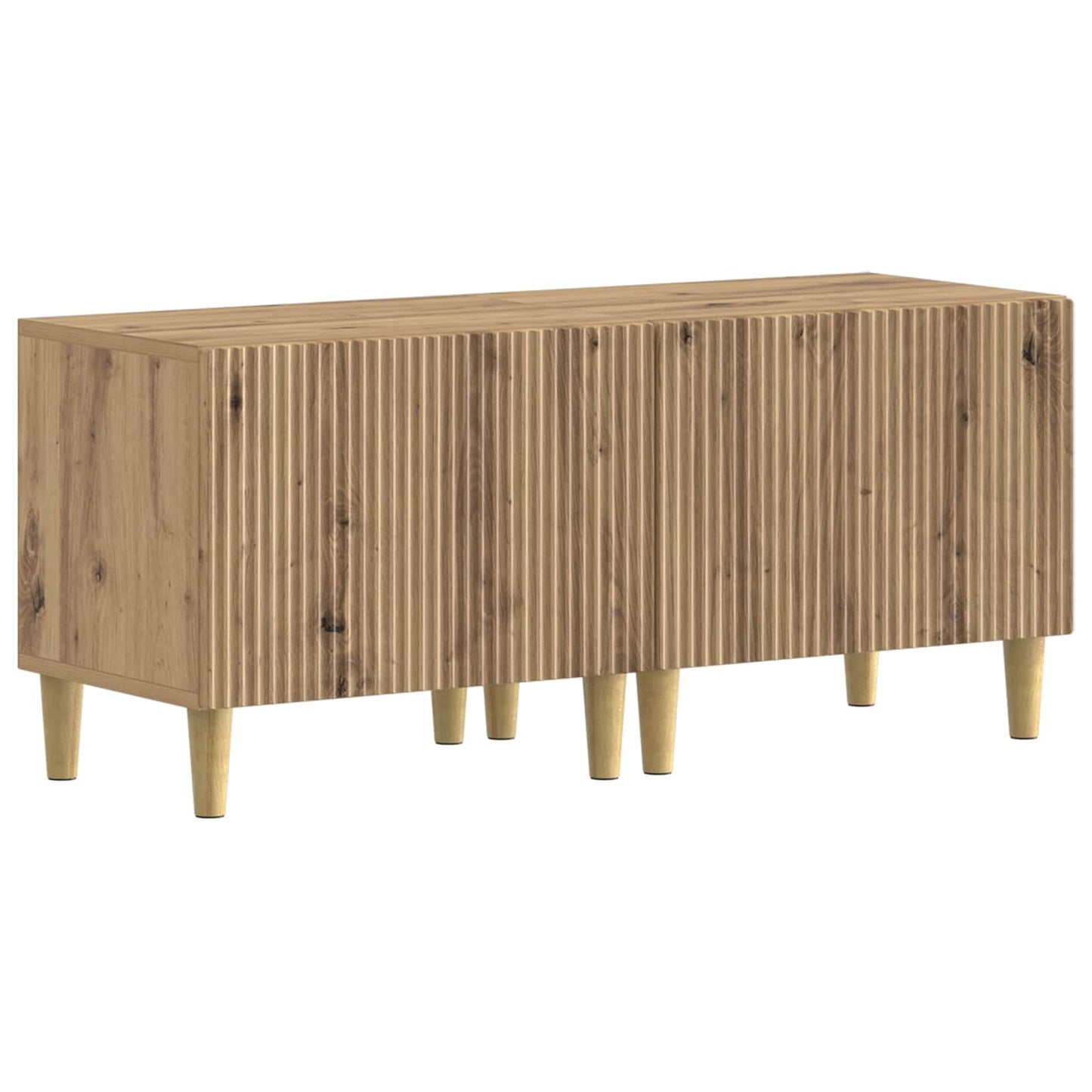 vidaXL 5 Piece LED TV Cabinet Artisan Oak Engineered Wood