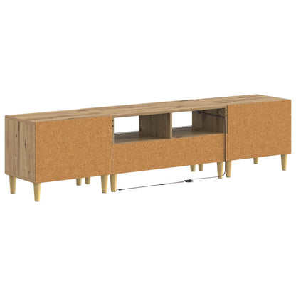 vidaXL 5 Piece LED TV Cabinet Artisan Oak Engineered Wood
