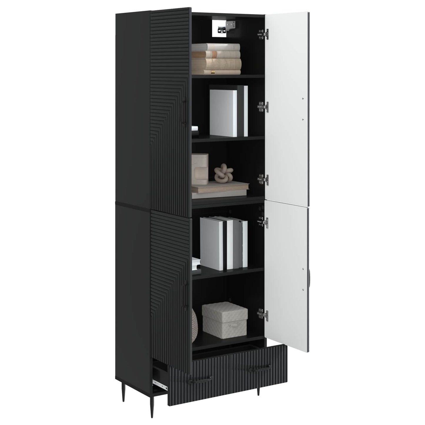 vidaXL Cabinet Set 2 pcs 66 x 34.5 x 95 cm Engineered Wood