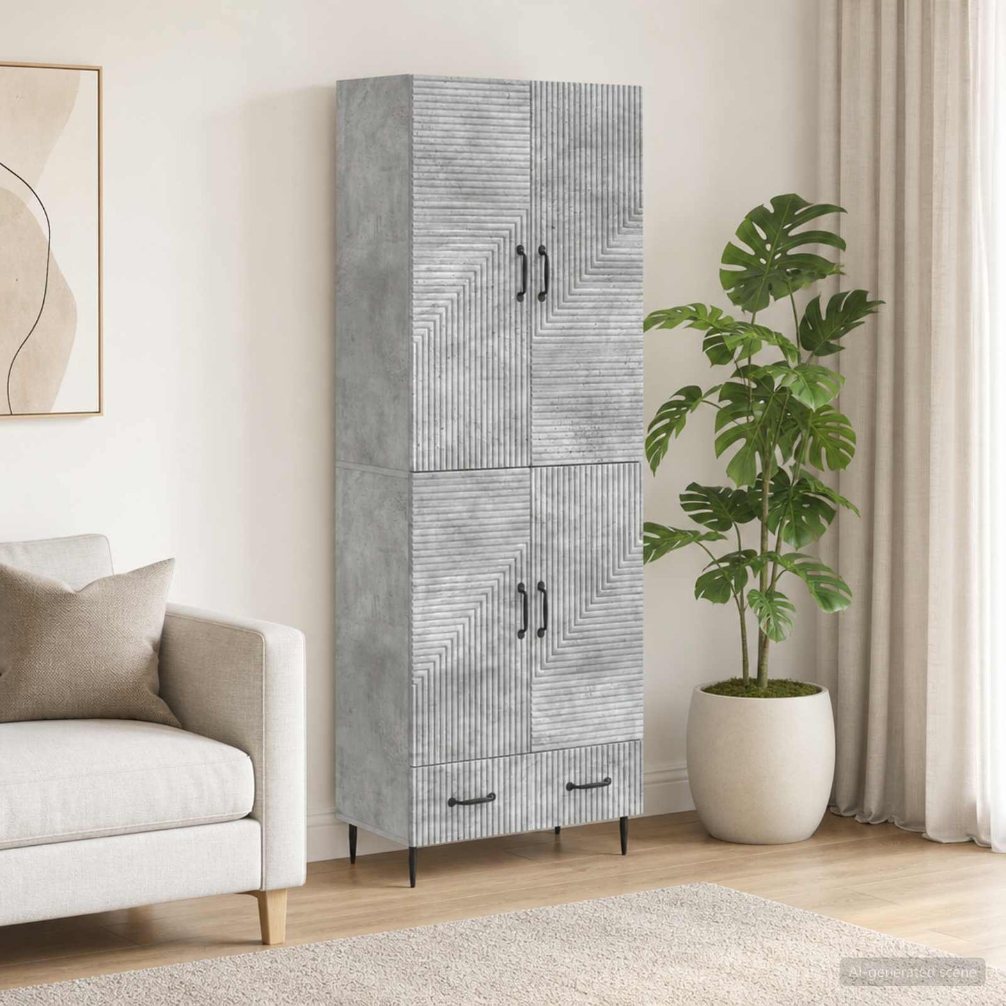 vidaXL Cabinet Set 2 pcs Engineered Wood