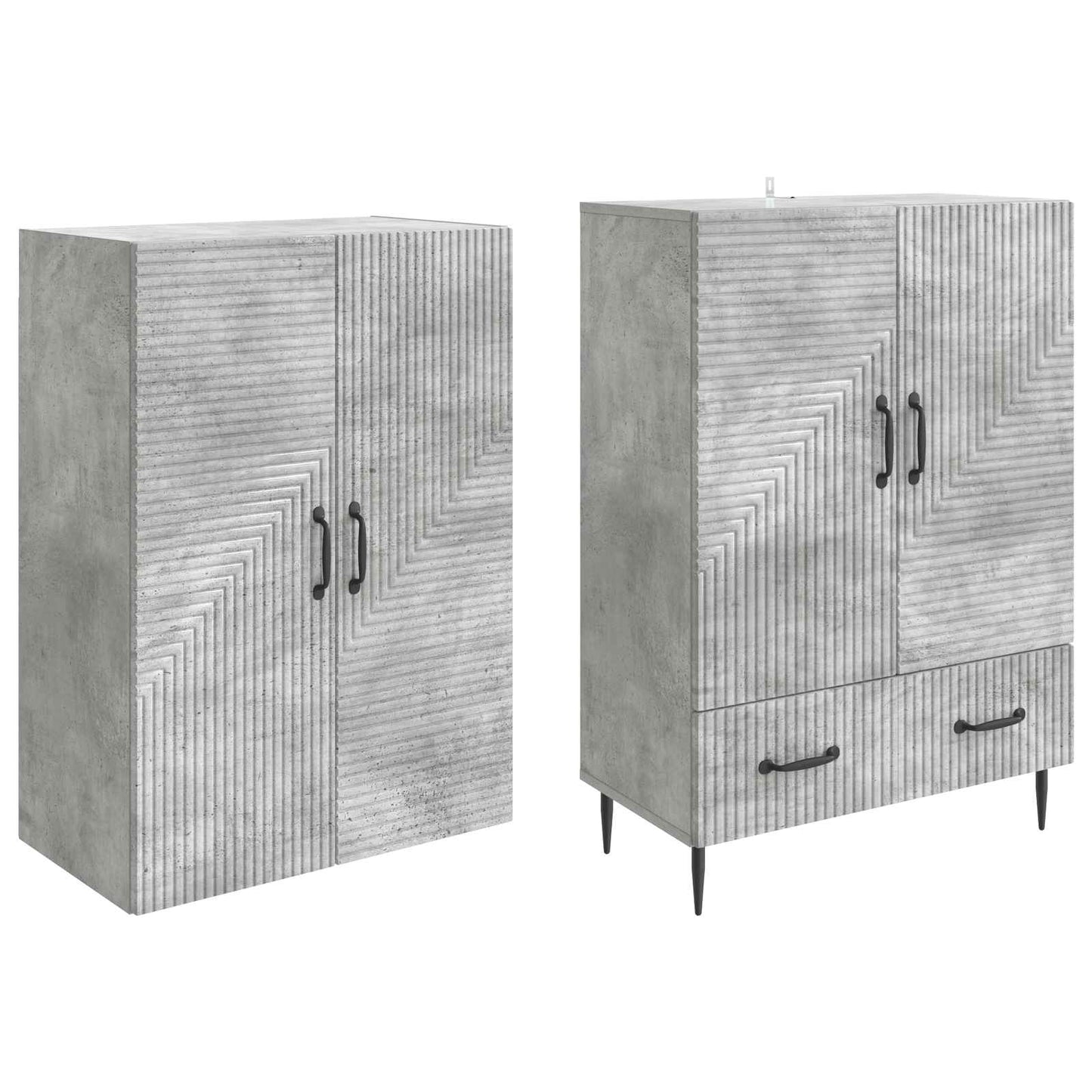 vidaXL Cabinet Set 2 pcs 66 x 34.5 x 95 cm Engineered Wood